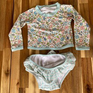 Rockets of Awesome Mini Floral Swim Suit, 12-18mo